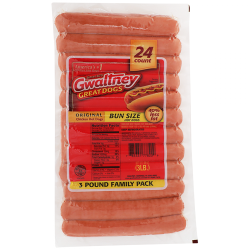 HOT DOG POULTRY 8 1 SIZE 8 3 LB Horizons Supplies