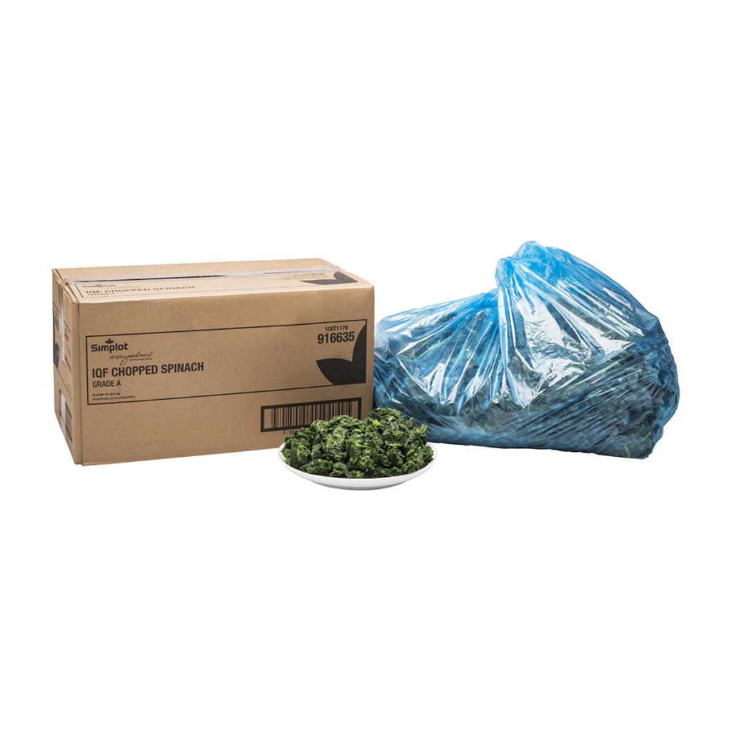 VEG SPINACH CHOPPED 12/3 LB – Horizons Supplies